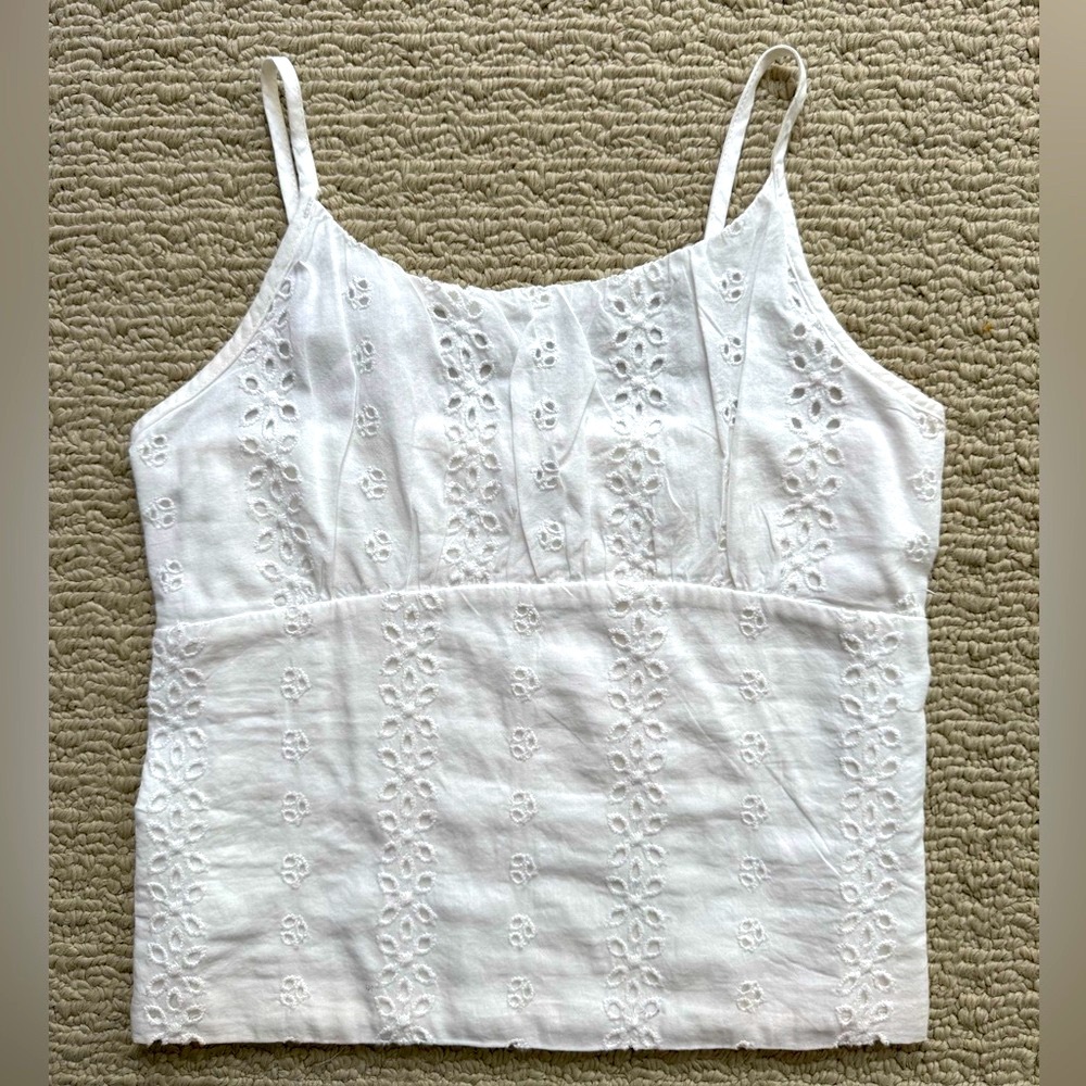Abercrombie Kids White Eyelet Camisole